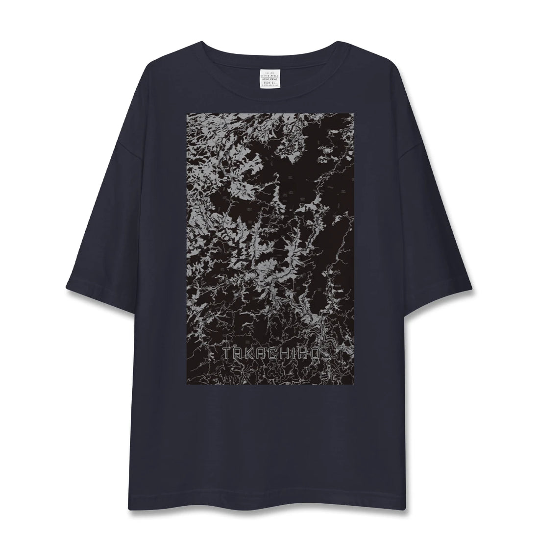 【高千穂（宮崎県）】地図柄ビッグシルエットTシャツ