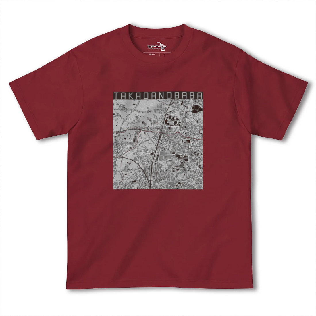 【高田馬場(東京都)】地図柄ヘビーウェイトTシャツ