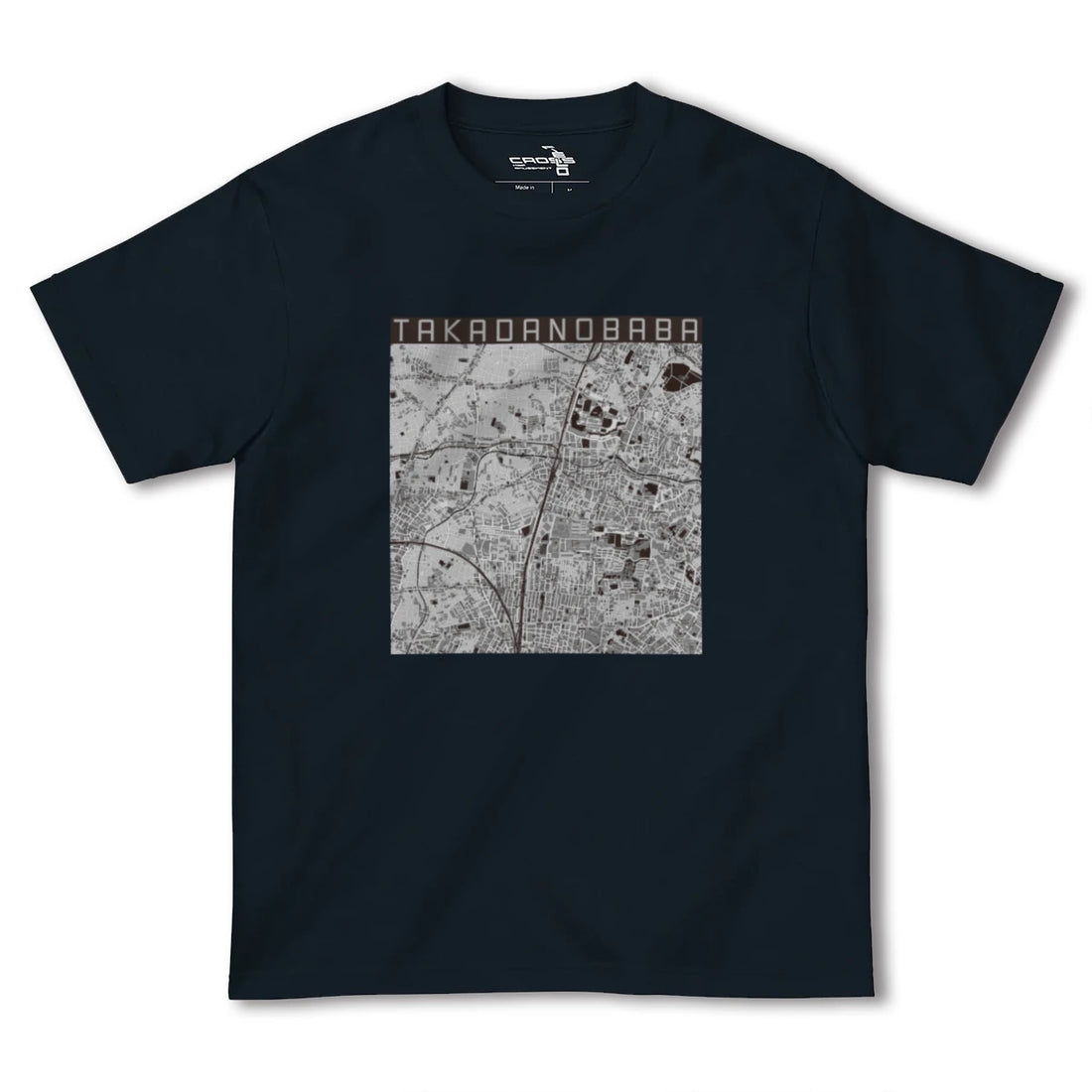 【高田馬場(東京都)】地図柄ヘビーウェイトTシャツ