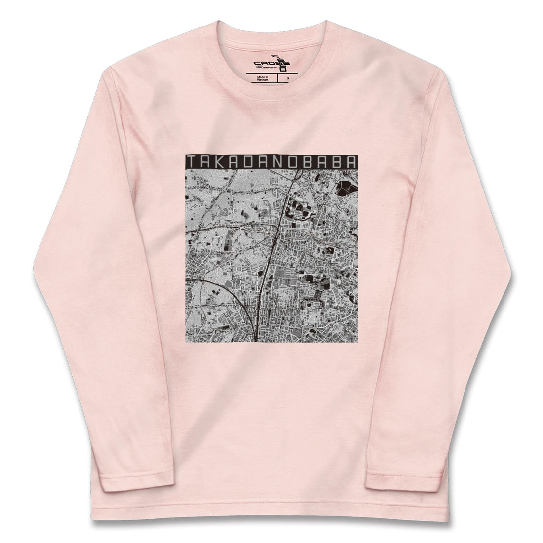 【高田馬場(東京都)】地図柄ロングスリーブTシャツ