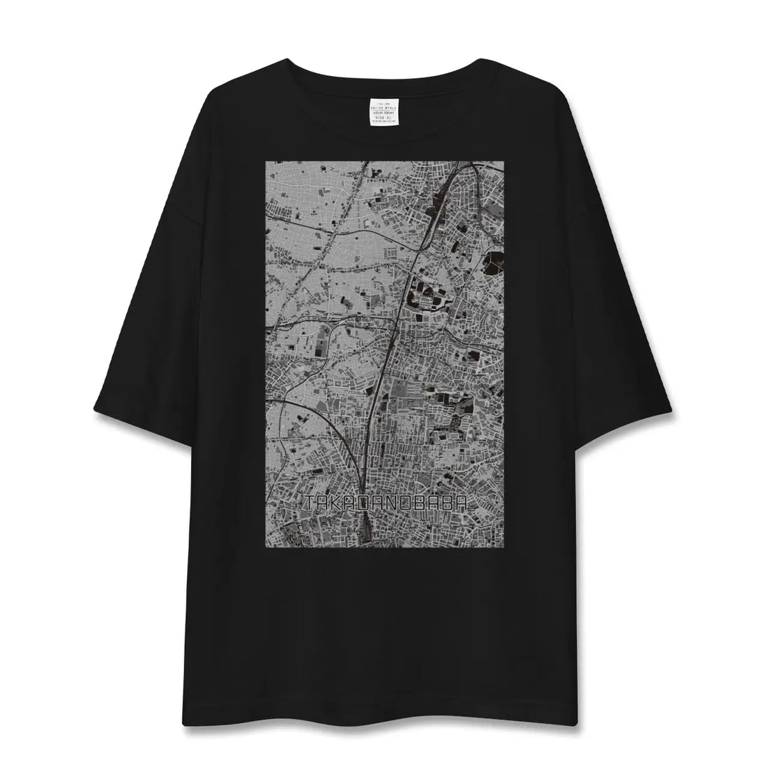 【高田馬場(東京都)】地図柄ビッグシルエットTシャツ