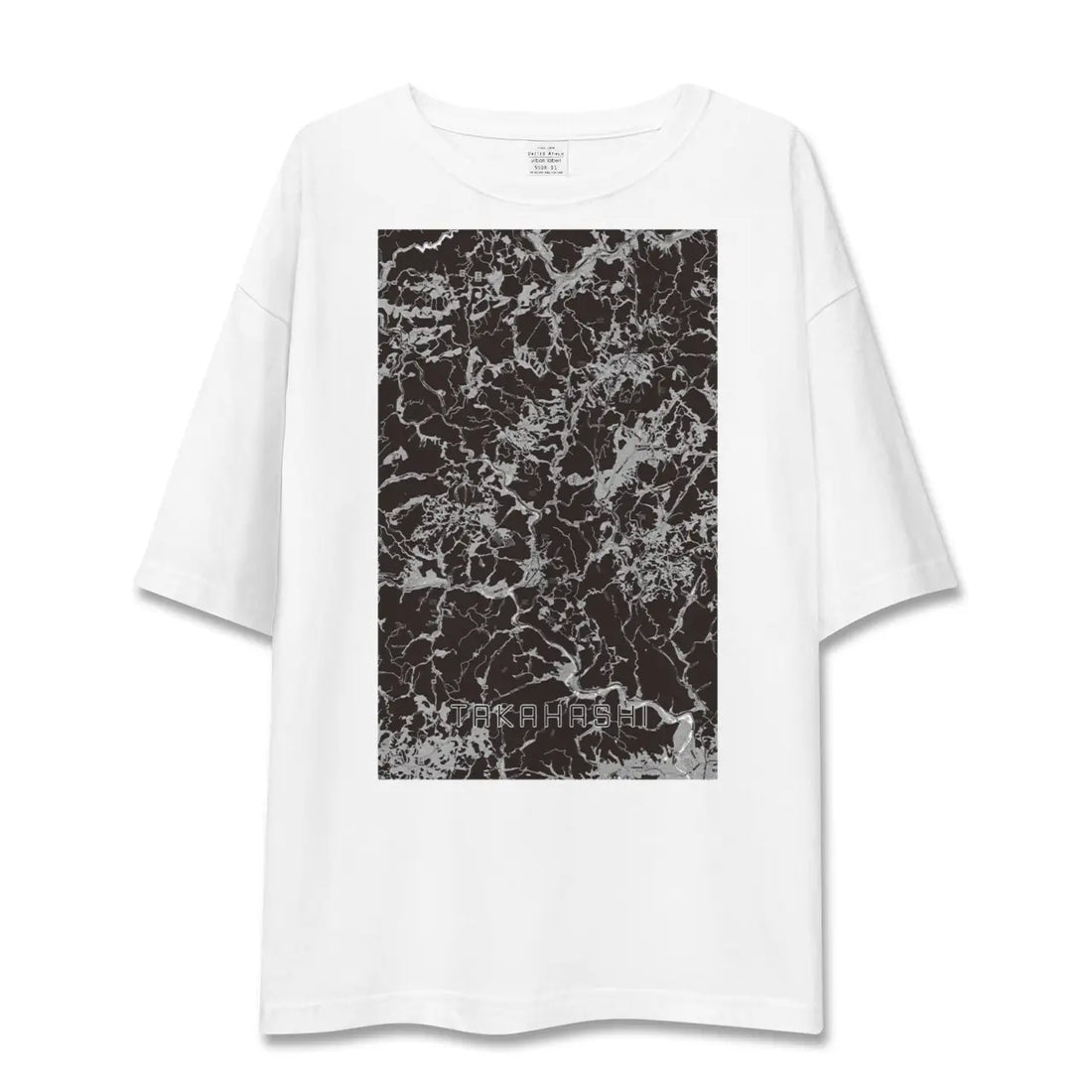 【高梁(岡山県)】地図柄ビッグシルエットTシャツ