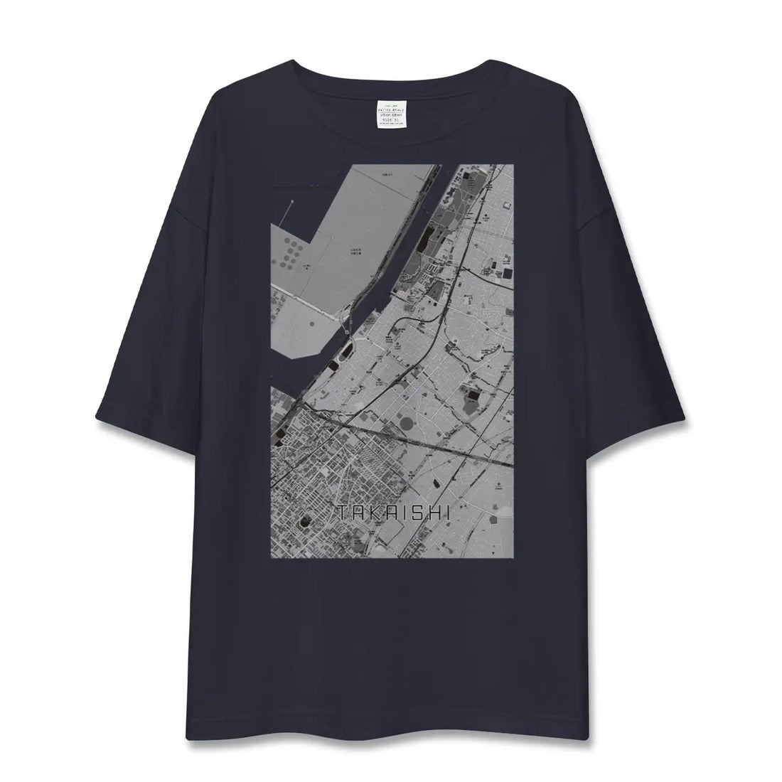 【高石（大阪府）】地図柄ビッグシルエットTシャツ