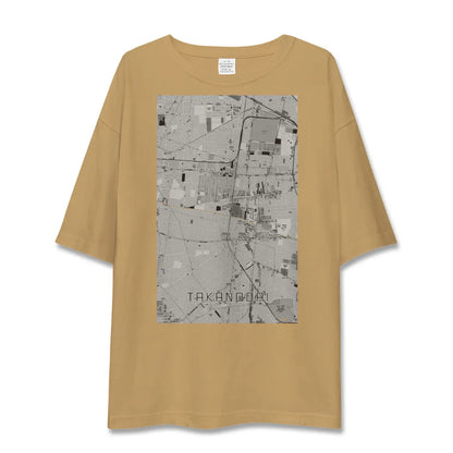 【鷹の台（東京都）】地図柄ビッグシルエットTシャツ