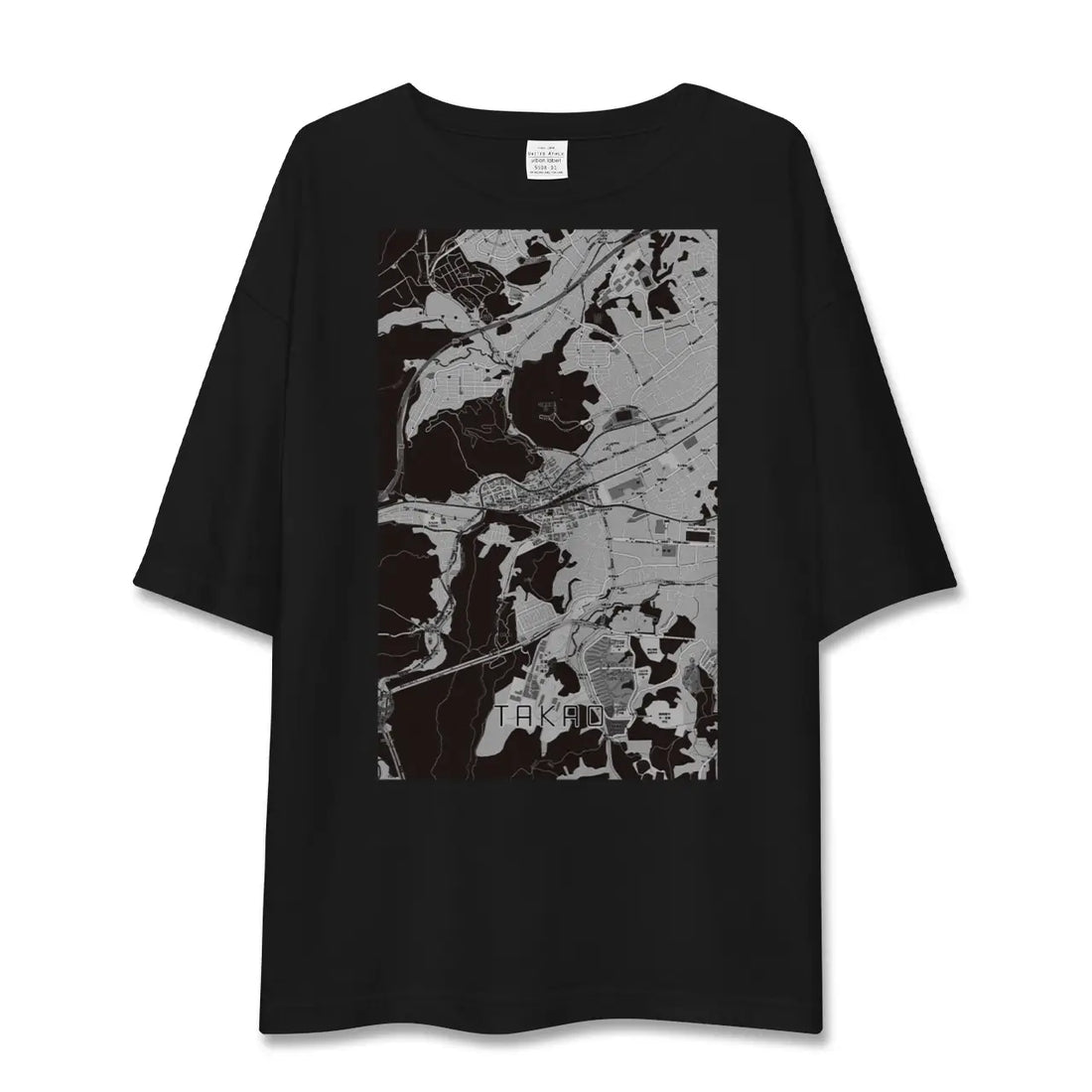 【高尾(東京都)】地図柄ビッグシルエットTシャツ