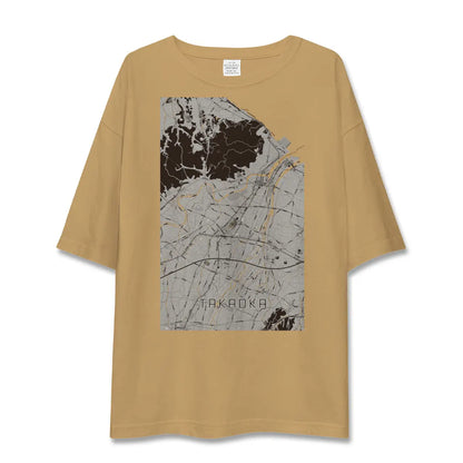 【高岡（富山県）】地図柄ビッグシルエットTシャツ