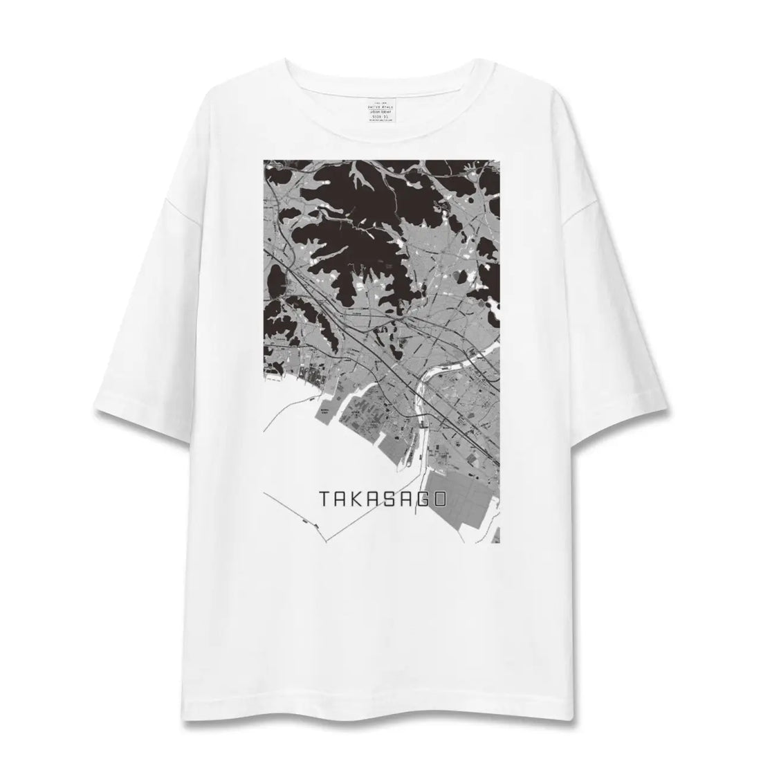 【高砂(兵庫県)】地図柄ビッグシルエットTシャツ