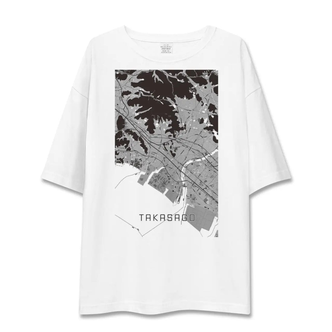 【高砂（兵庫県）】地図柄ビッグシルエットTシャツ