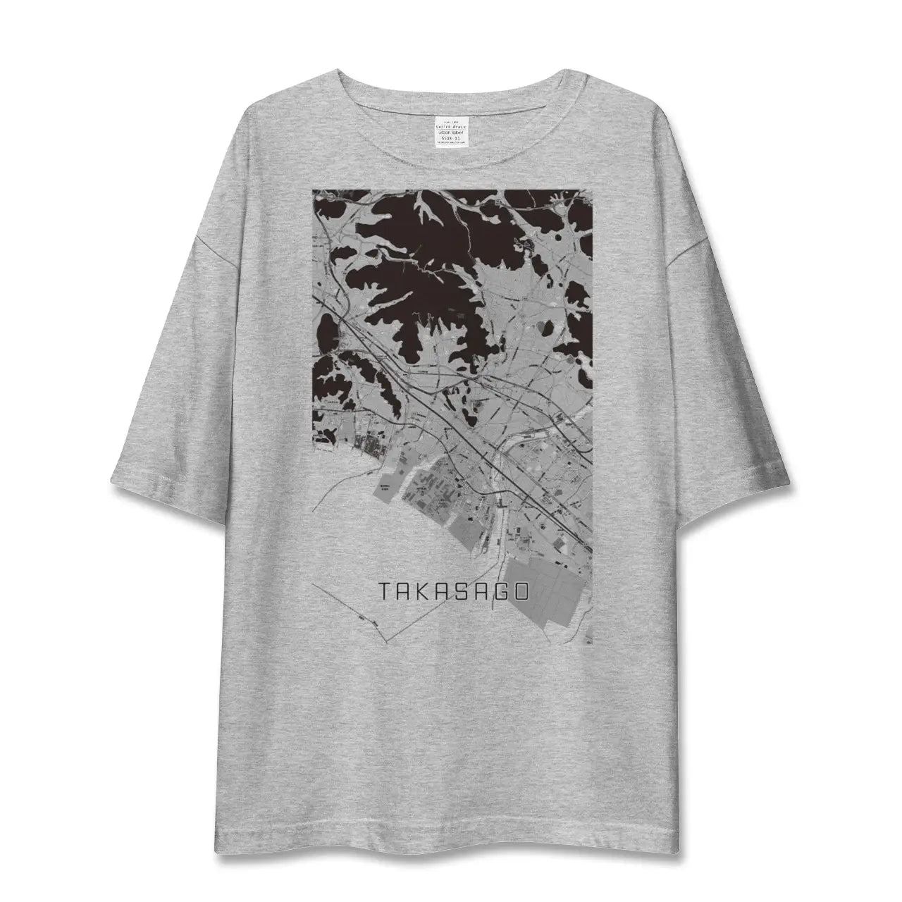 【高砂（兵庫県）】地図柄ビッグシルエットTシャツ