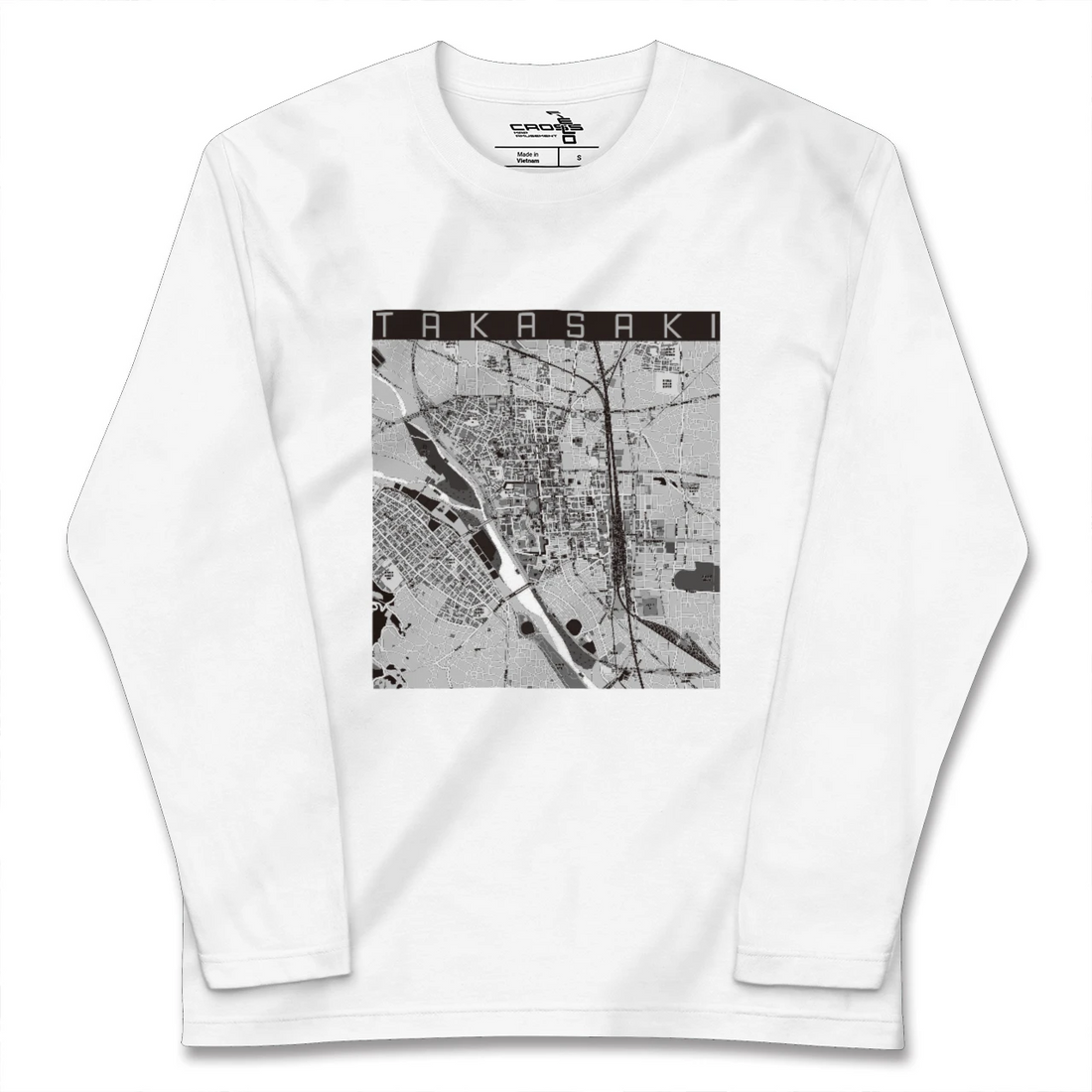 【高崎(群馬県)】地図柄ロングスリーブTシャツ