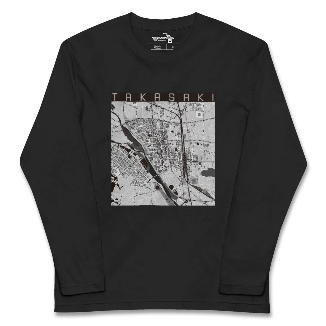 【高崎(群馬県)】地図柄ロングスリーブTシャツ