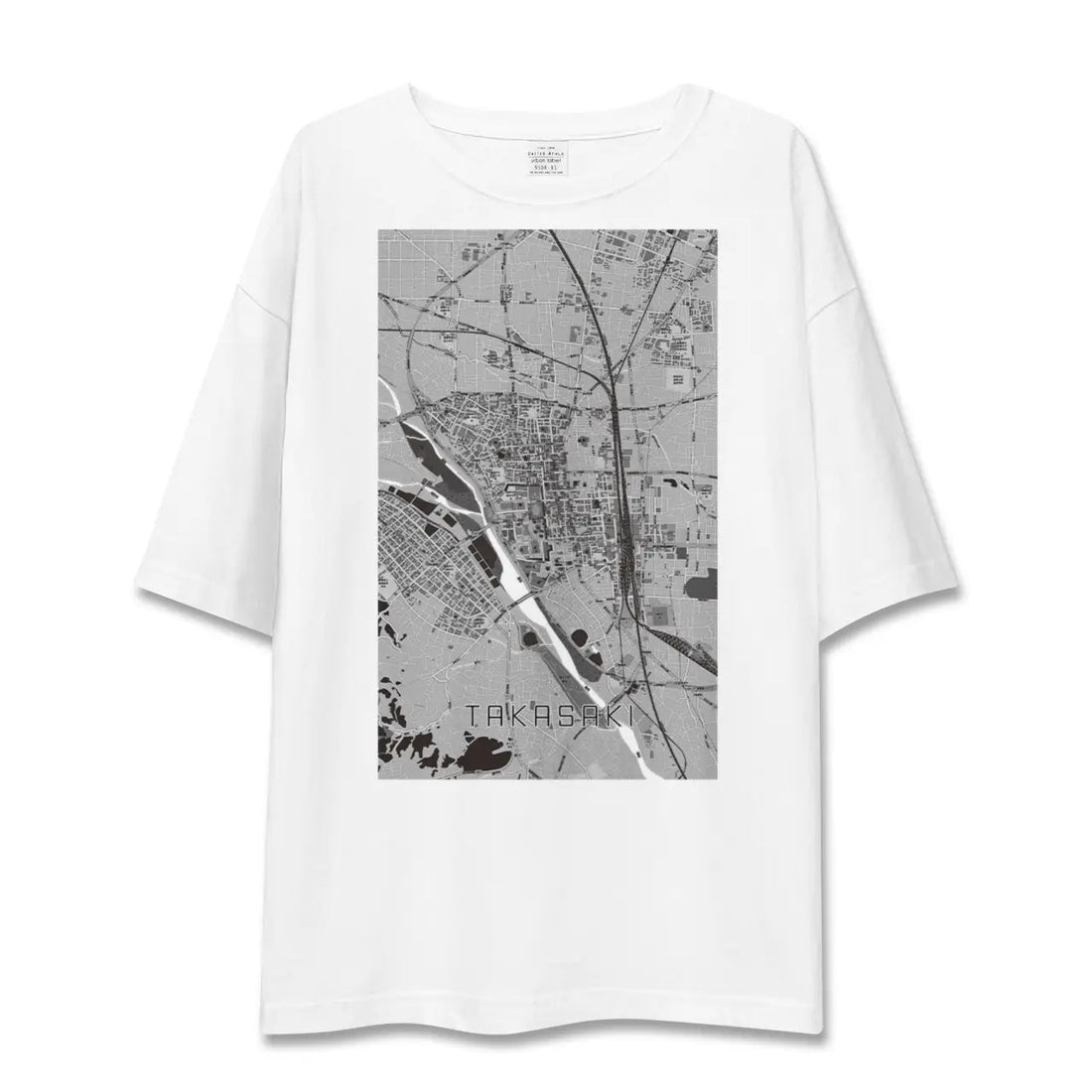 【高崎（群馬県）】地図柄ビッグシルエットTシャツ