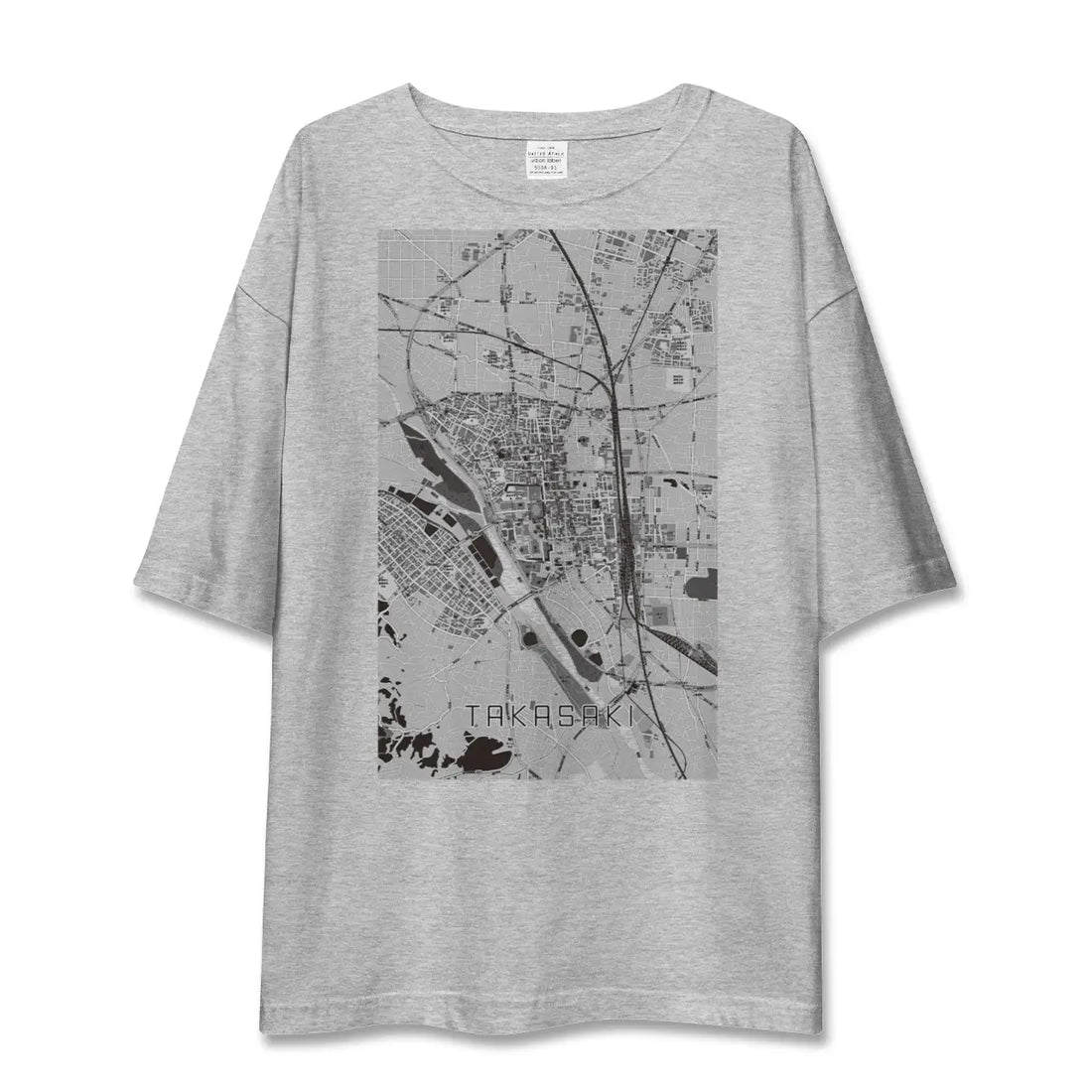 【高崎（群馬県）】地図柄ビッグシルエットTシャツ