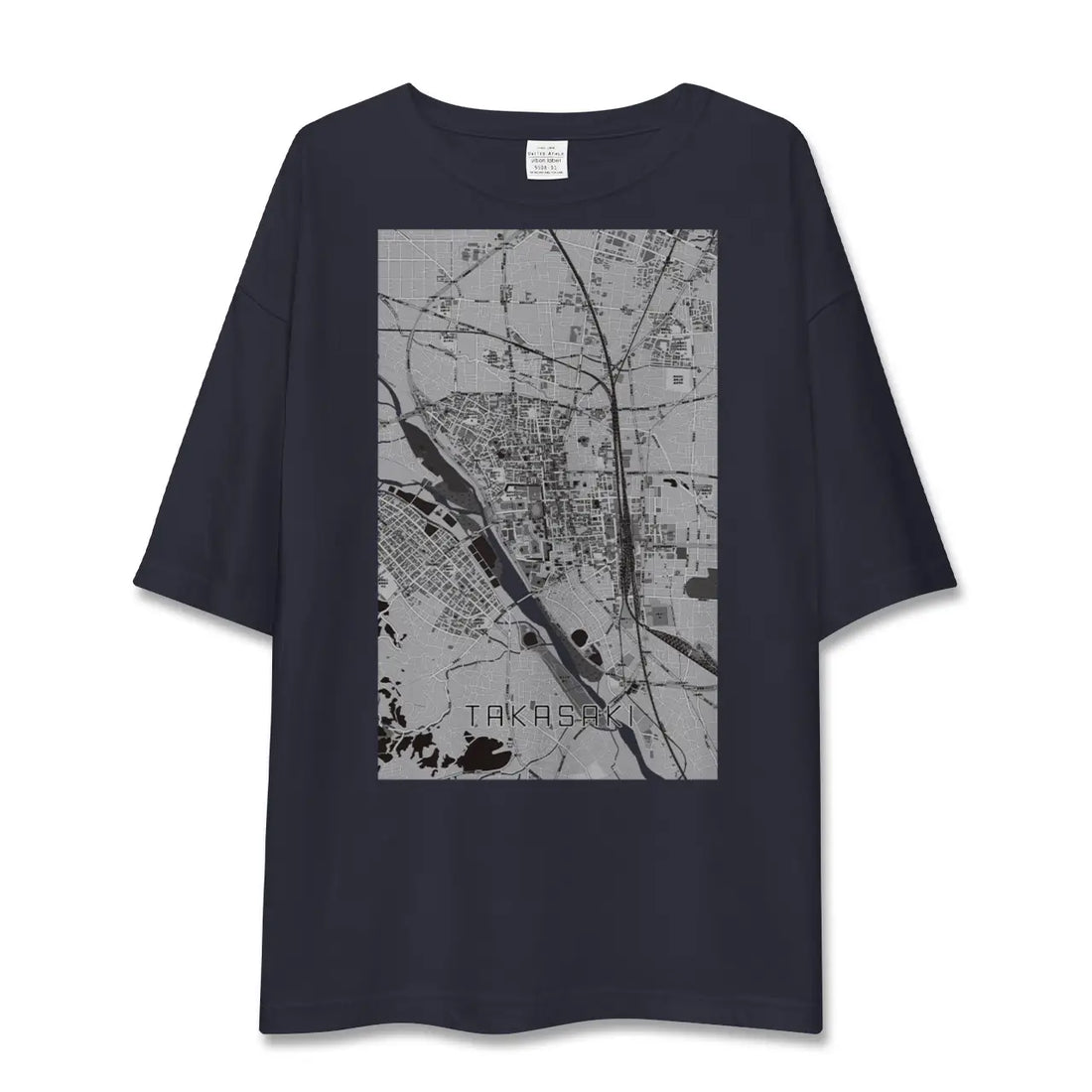【高崎（群馬県）】地図柄ビッグシルエットTシャツ