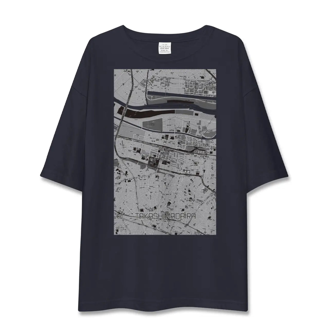 【高島平（東京都）】地図柄ビッグシルエットTシャツ