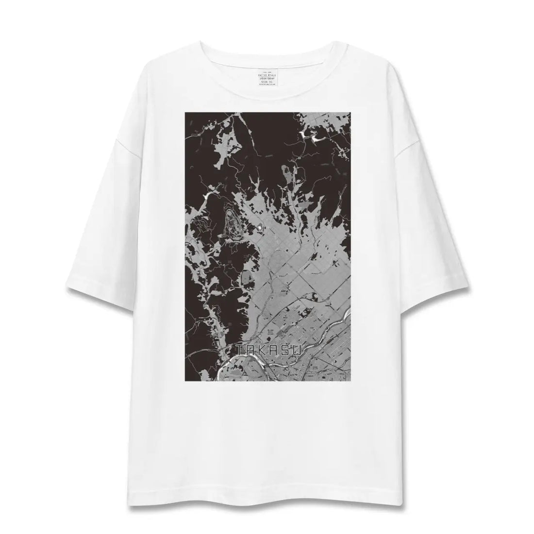 【鷹栖(北海道)】地図柄ビッグシルエットTシャツ