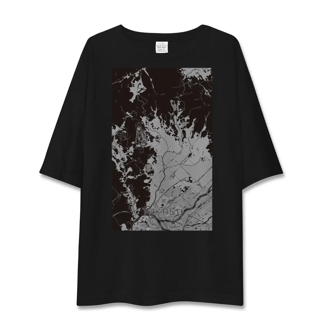 【鷹栖(北海道)】地図柄ビッグシルエットTシャツ