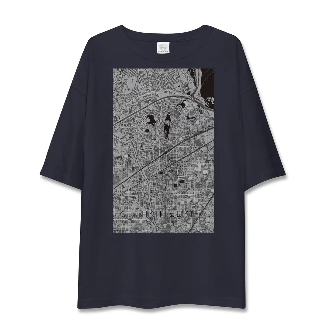 【高槻（大阪府）】地図柄ビッグシルエットTシャツ