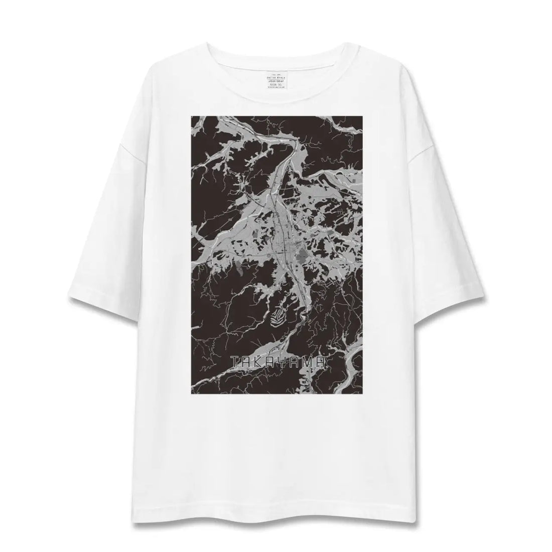 【高山(岐阜県)】地図柄ビッグシルエットTシャツ