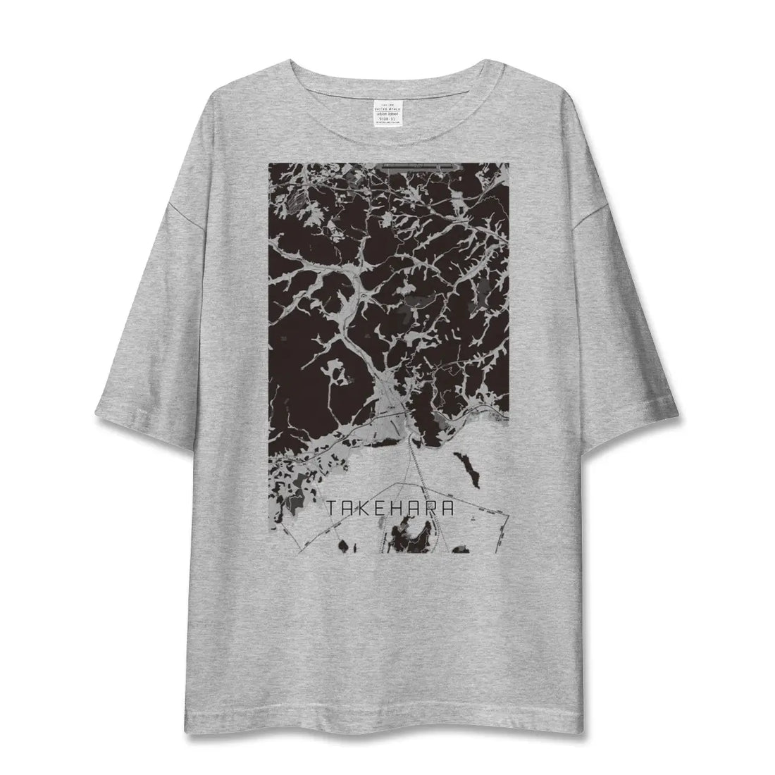 【竹原（広島県）】地図柄ビッグシルエットTシャツ
