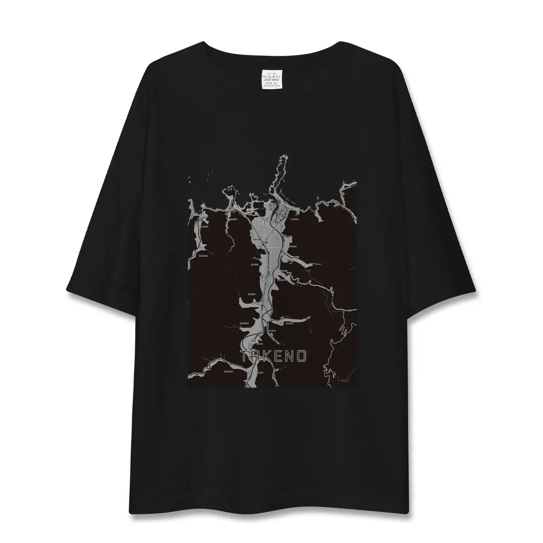 【竹野(兵庫県)】地図柄ビッグシルエットTシャツ