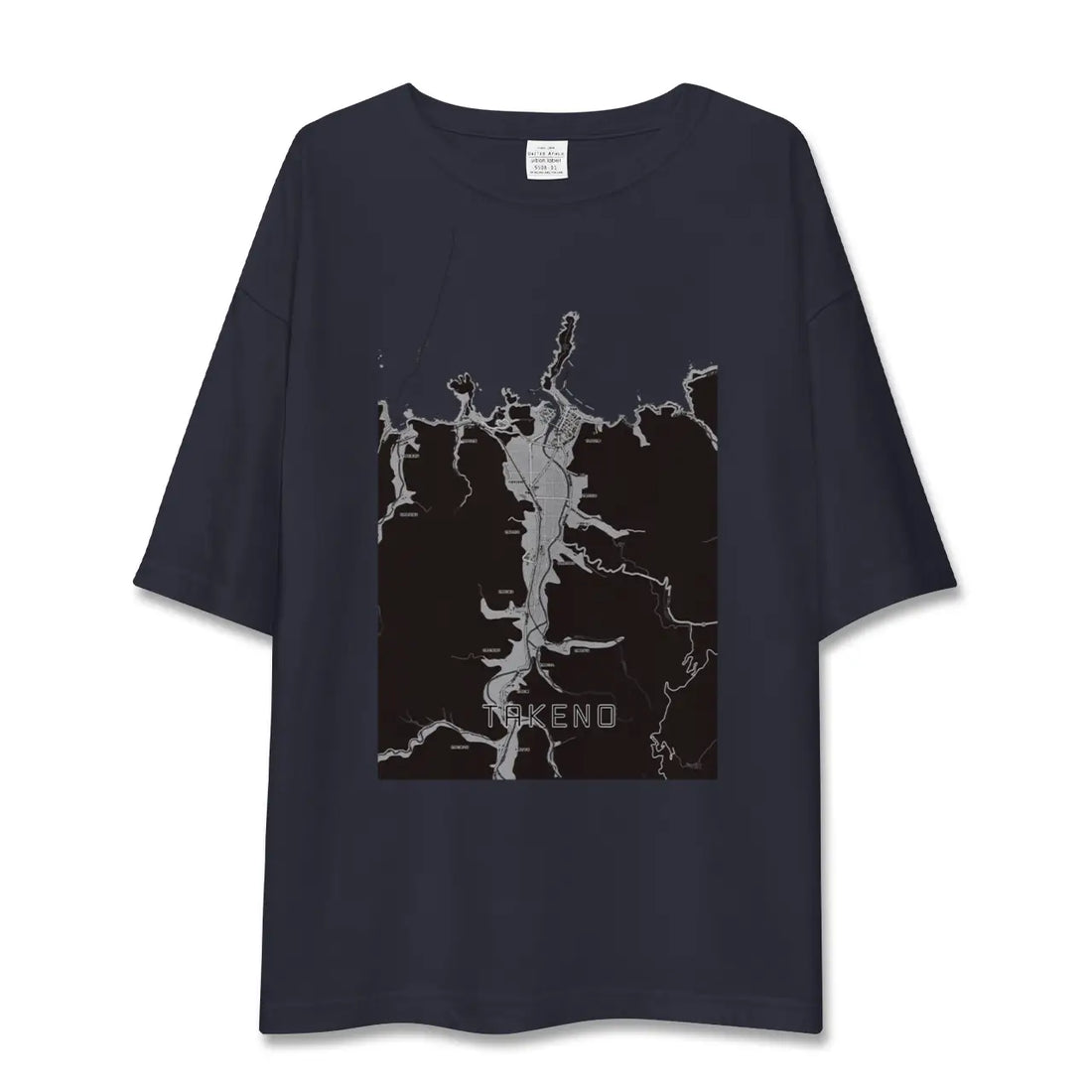 【竹野（兵庫県）】地図柄ビッグシルエットTシャツ