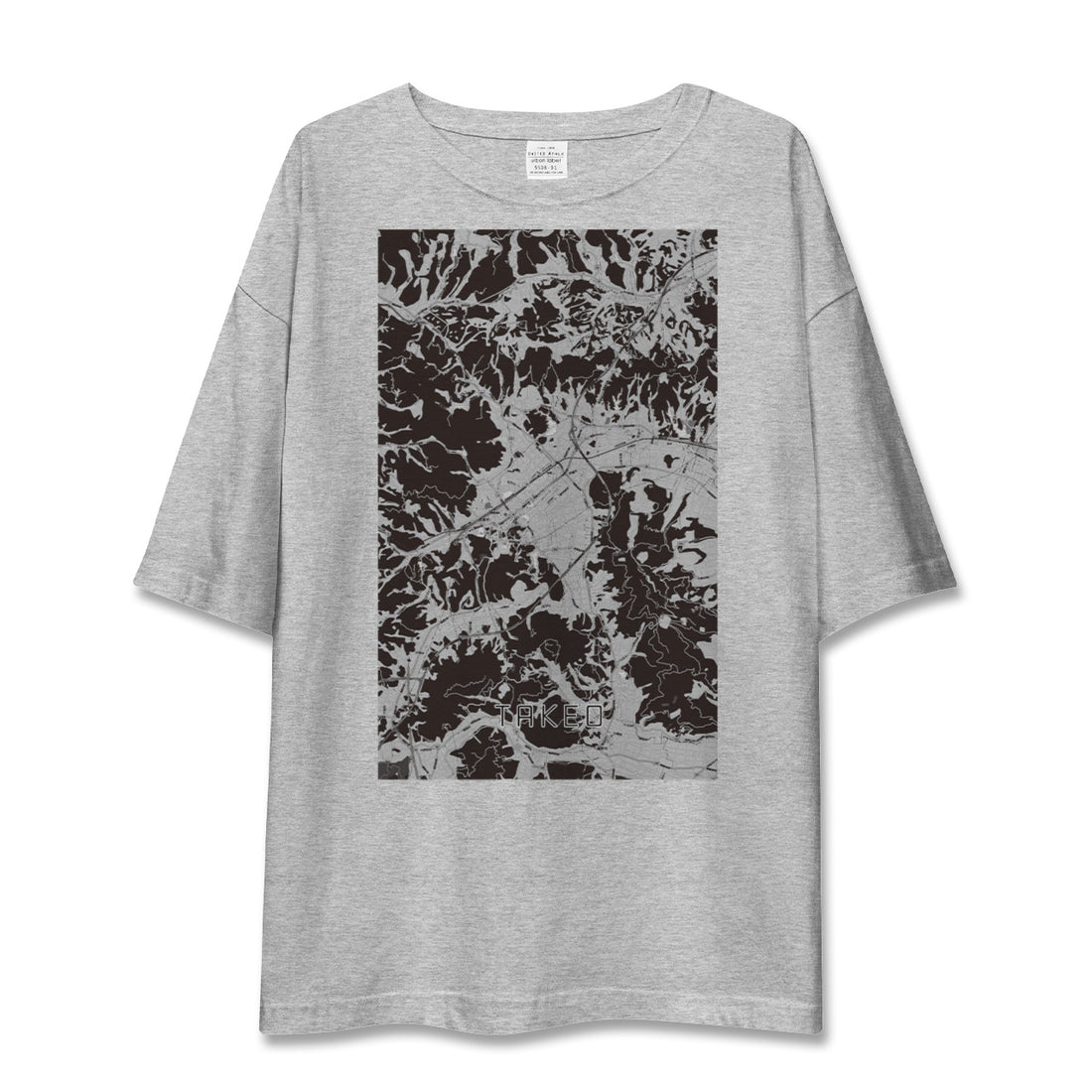 【武雄（佐賀県）】地図柄ビッグシルエットTシャツ