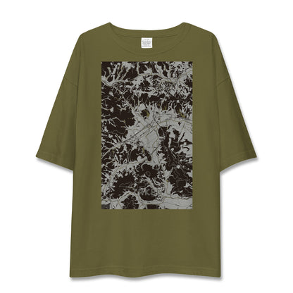 【武雄（佐賀県）】地図柄ビッグシルエットTシャツ