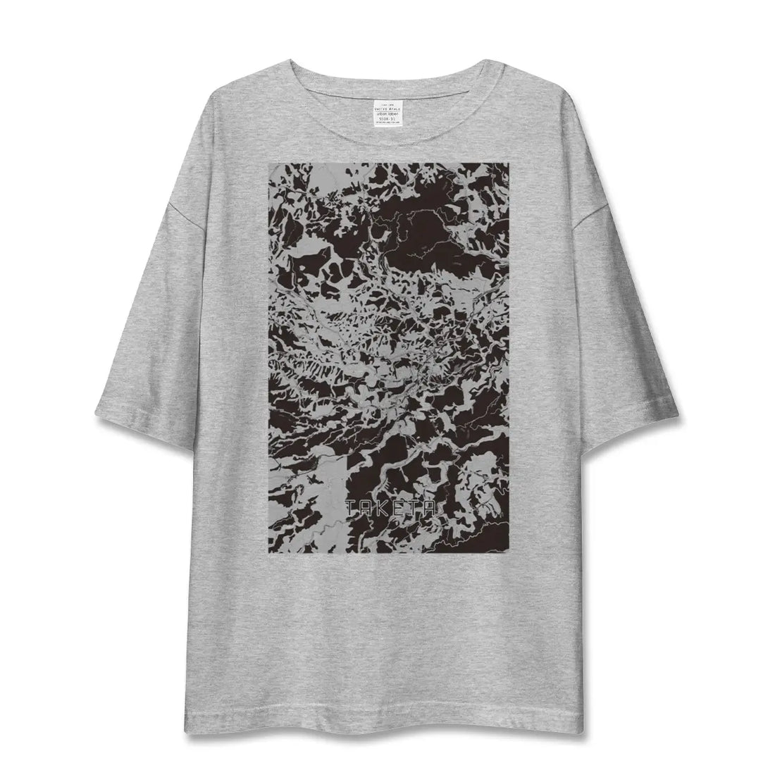 【竹田（大分県）】地図柄ビッグシルエットTシャツ