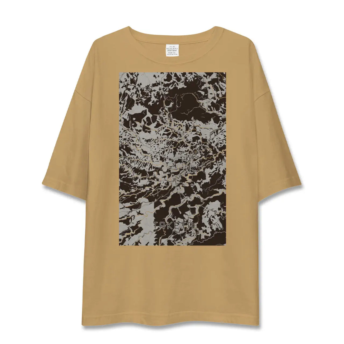 【竹田(大分県)】地図柄ビッグシルエットTシャツ