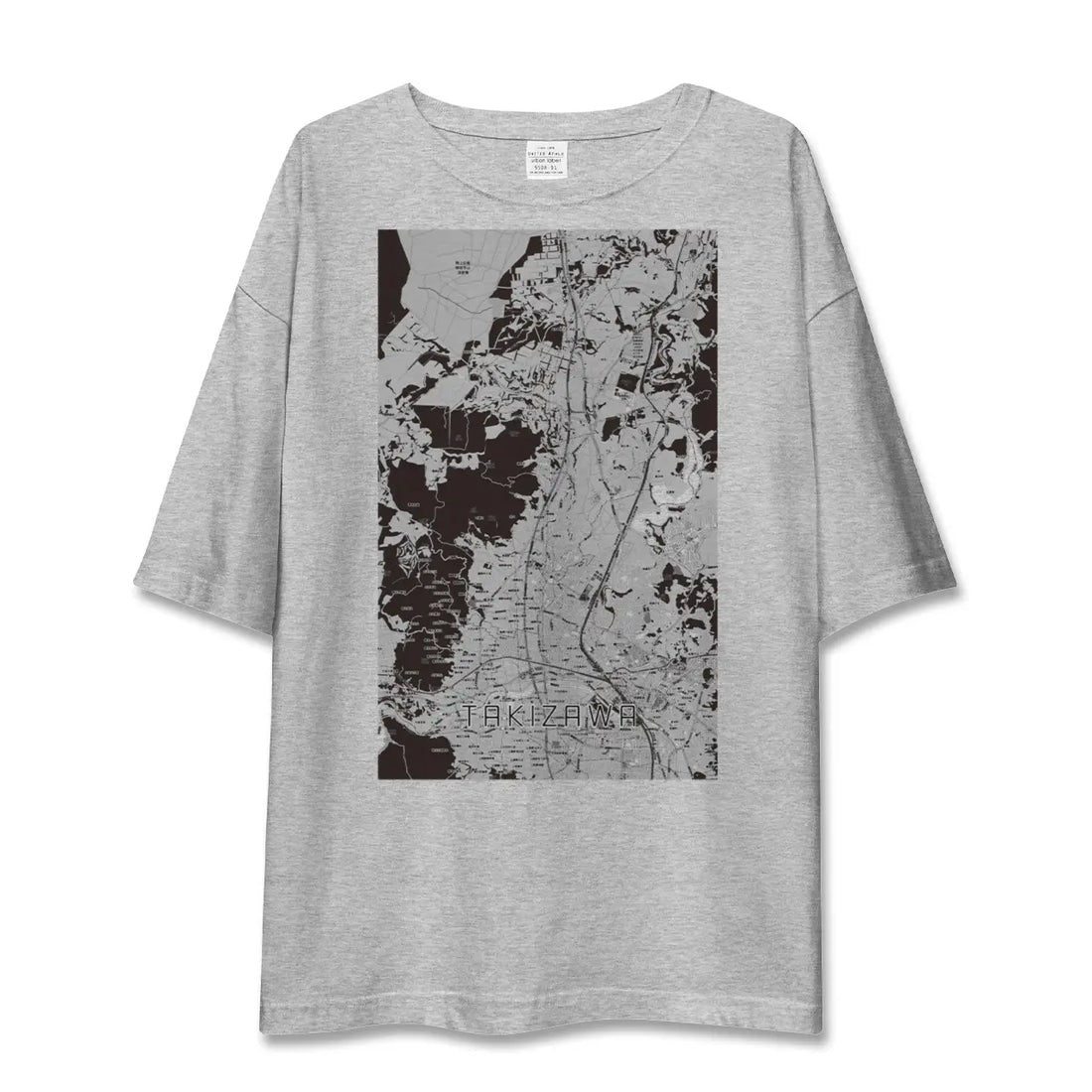 【滝沢（岩手県）】地図柄ビッグシルエットTシャツ