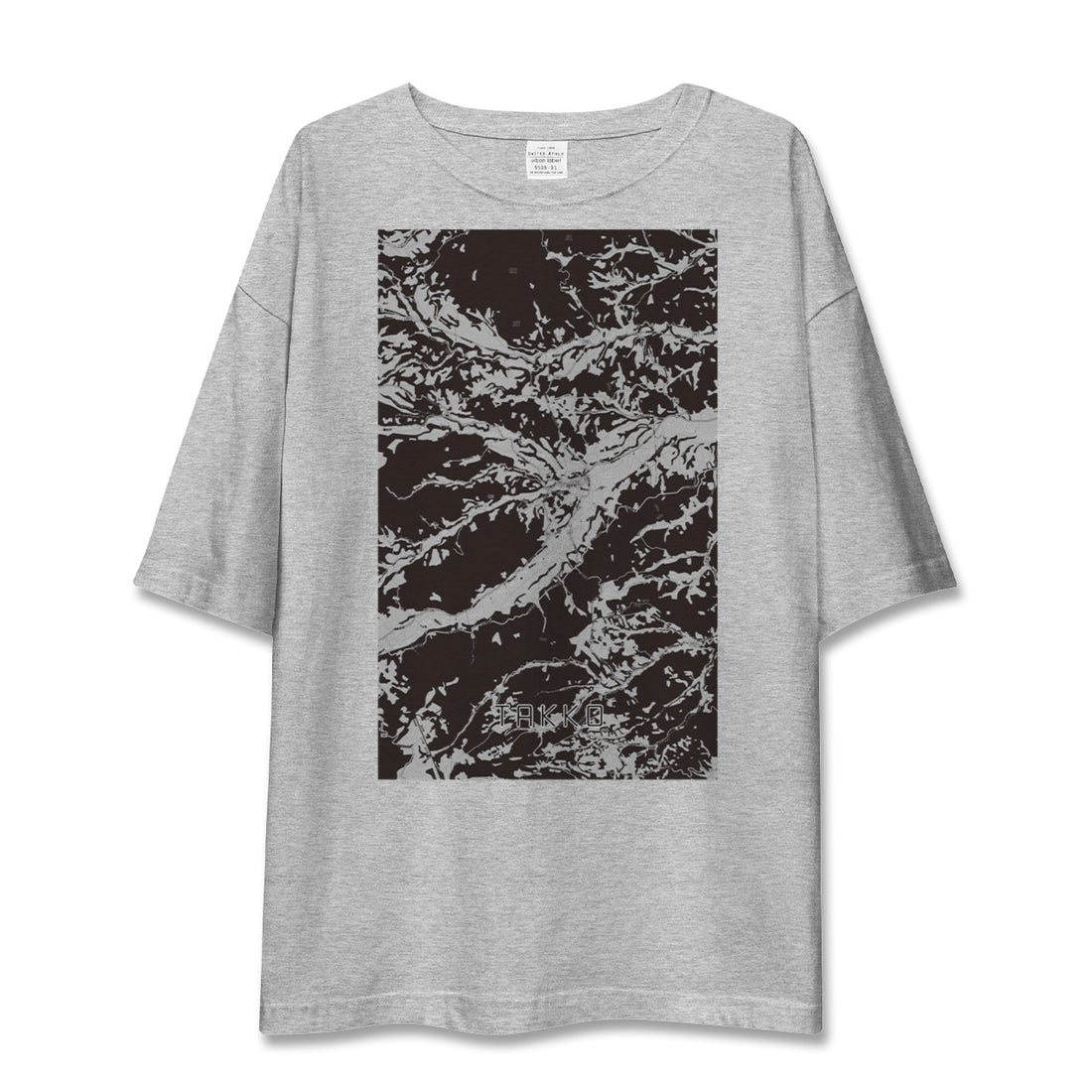 【田子（青森県）】地図柄ビッグシルエットTシャツ