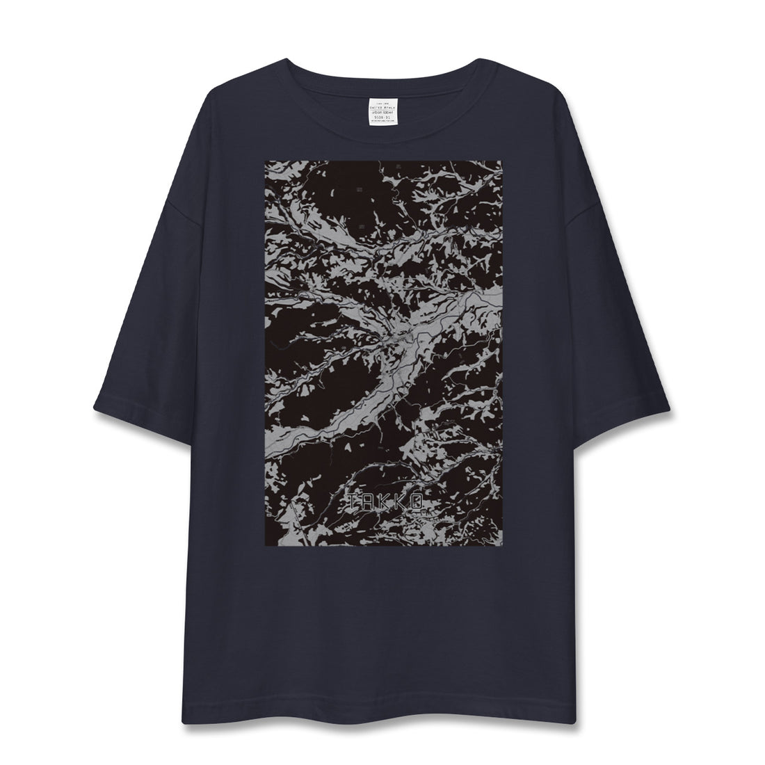 【田子（青森県）】地図柄ビッグシルエットTシャツ