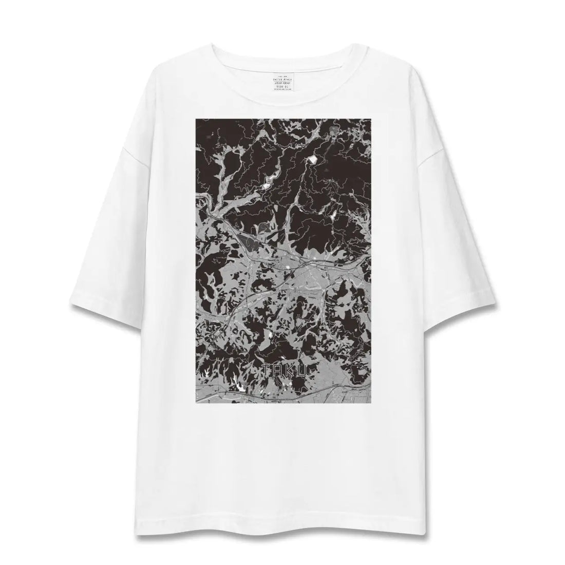 【多久(佐賀県)】地図柄ビッグシルエットTシャツ