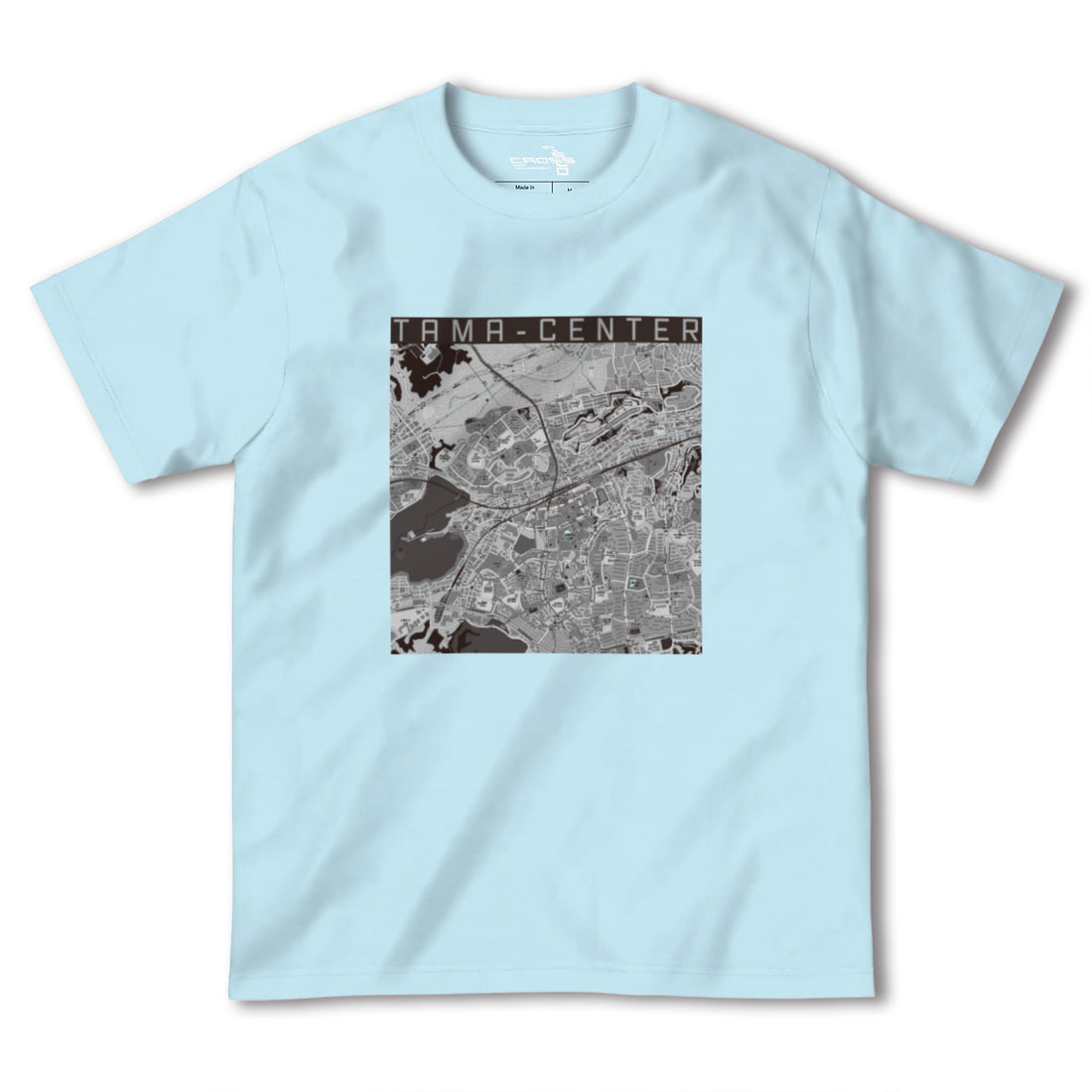 【多摩センター(東京都)】地図柄ヘビーウェイトTシャツ