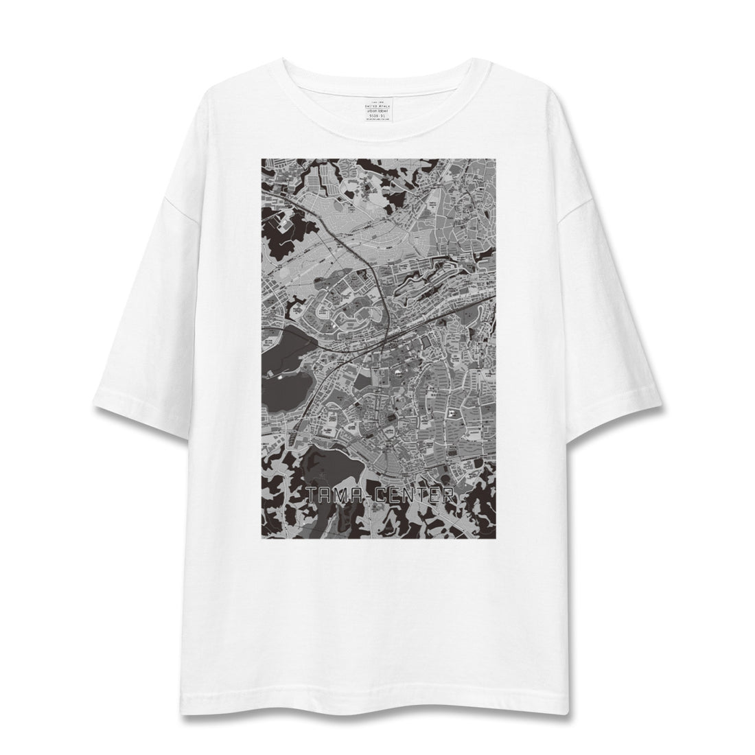 【多摩センター(東京都)】地図柄ビッグシルエットTシャツ