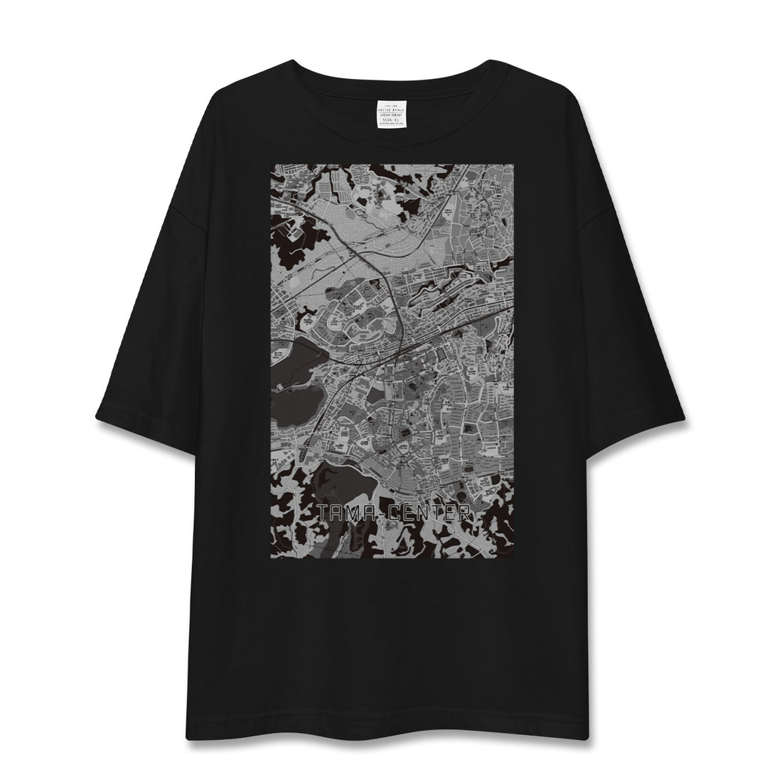 【多摩センター(東京都)】地図柄ビッグシルエットTシャツ