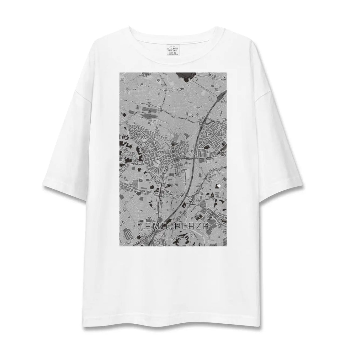 【たまプラーザ（神奈川県）】地図柄ビッグシルエットTシャツ
