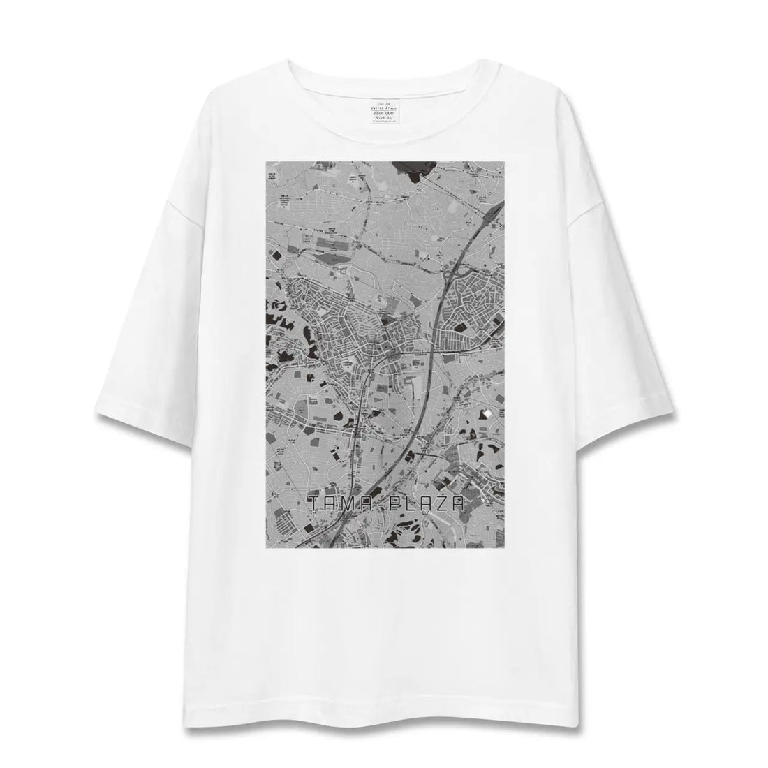 【たまプラーザ(神奈川県)】地図柄ビッグシルエットTシャツ