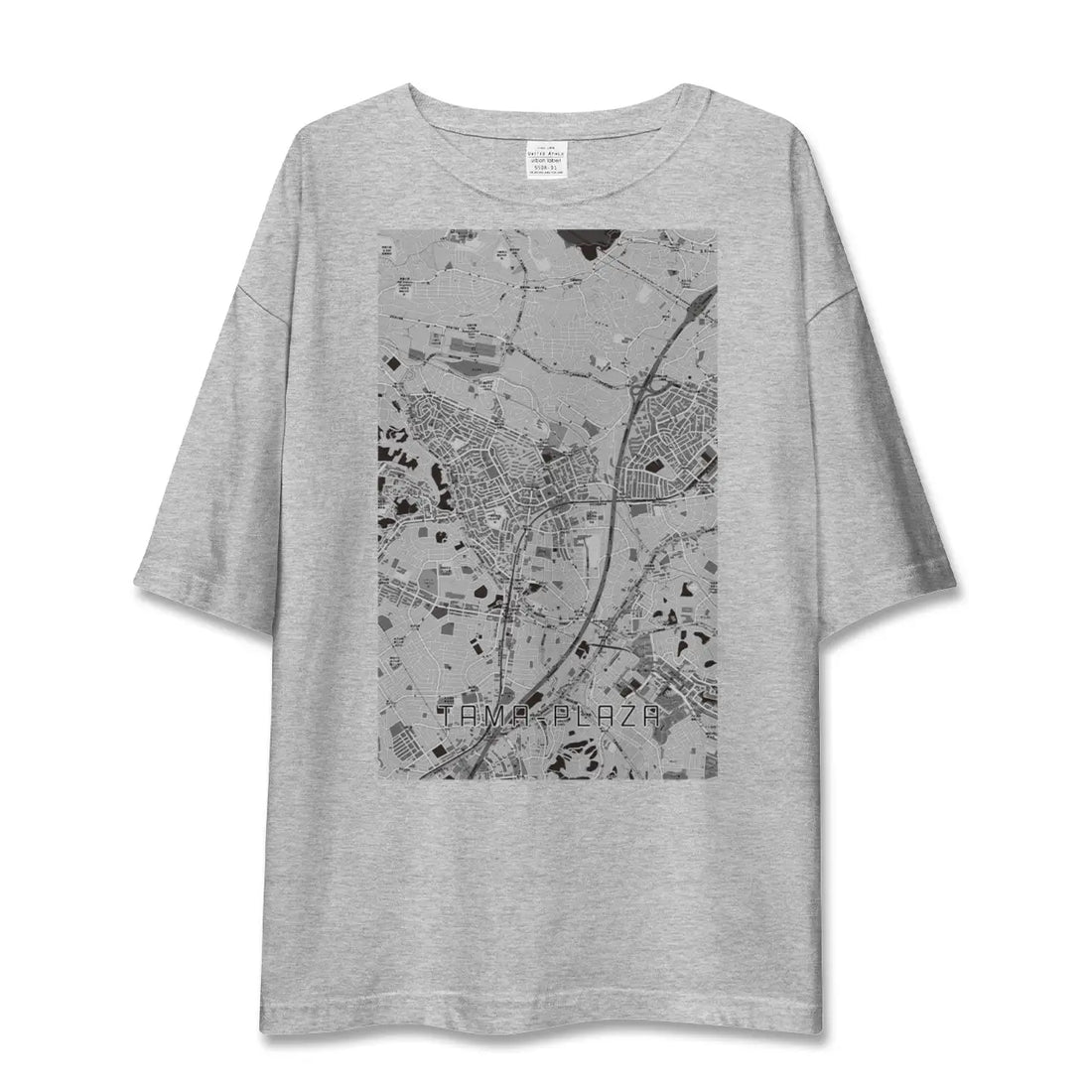 【たまプラーザ（神奈川県）】地図柄ビッグシルエットTシャツ