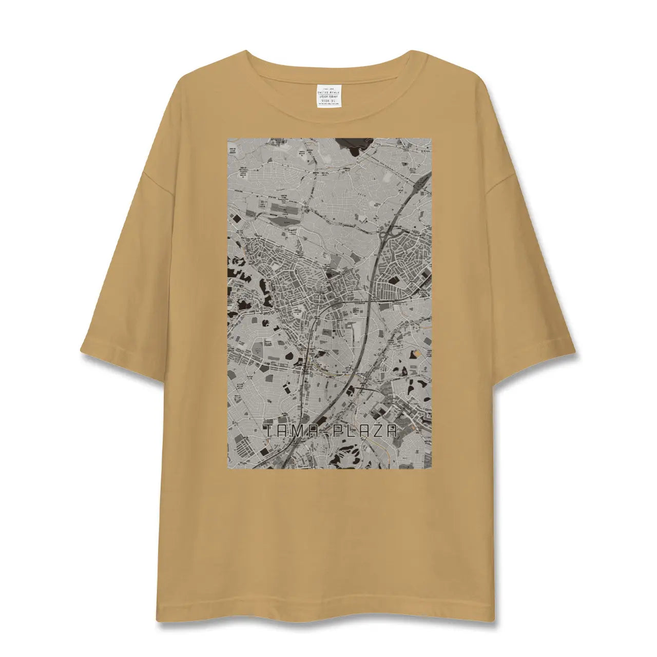 【たまプラーザ（神奈川県）】地図柄ビッグシルエットTシャツ