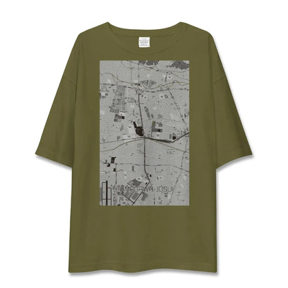 【玉川上水（東京都）】地図柄ビッグシルエットTシャツ