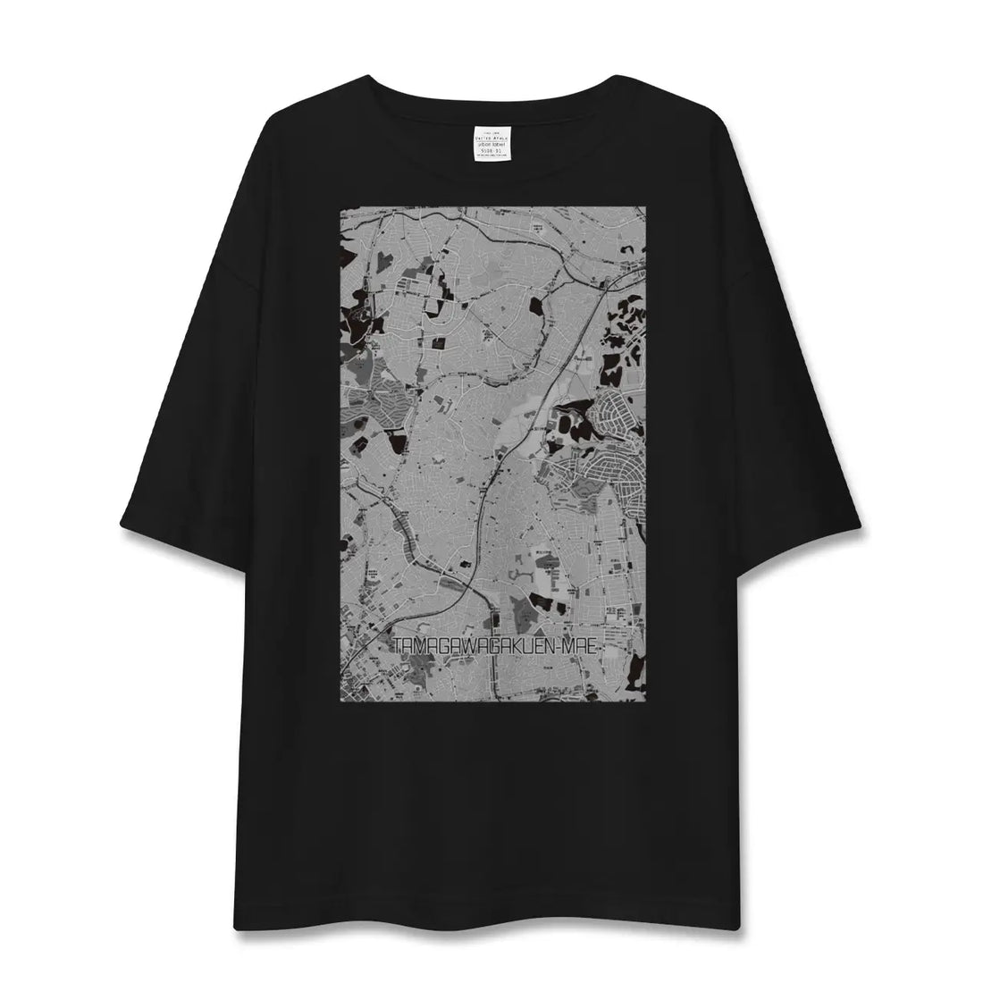 【玉川学園前(東京都)】地図柄ビッグシルエットTシャツ
