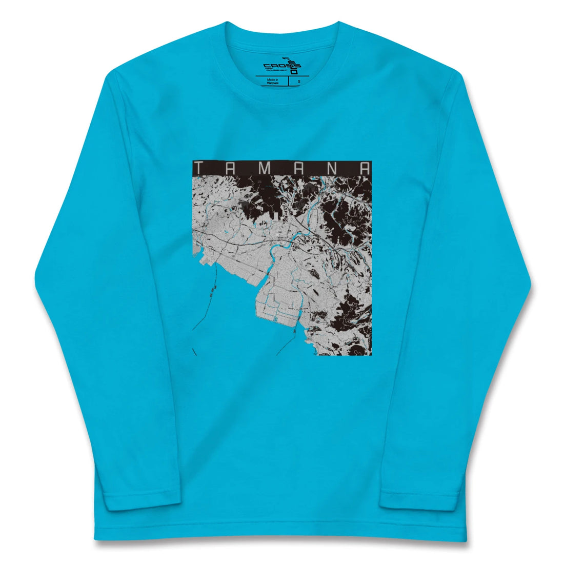 【玉名(熊本県)】地図柄ロングスリーブTシャツ