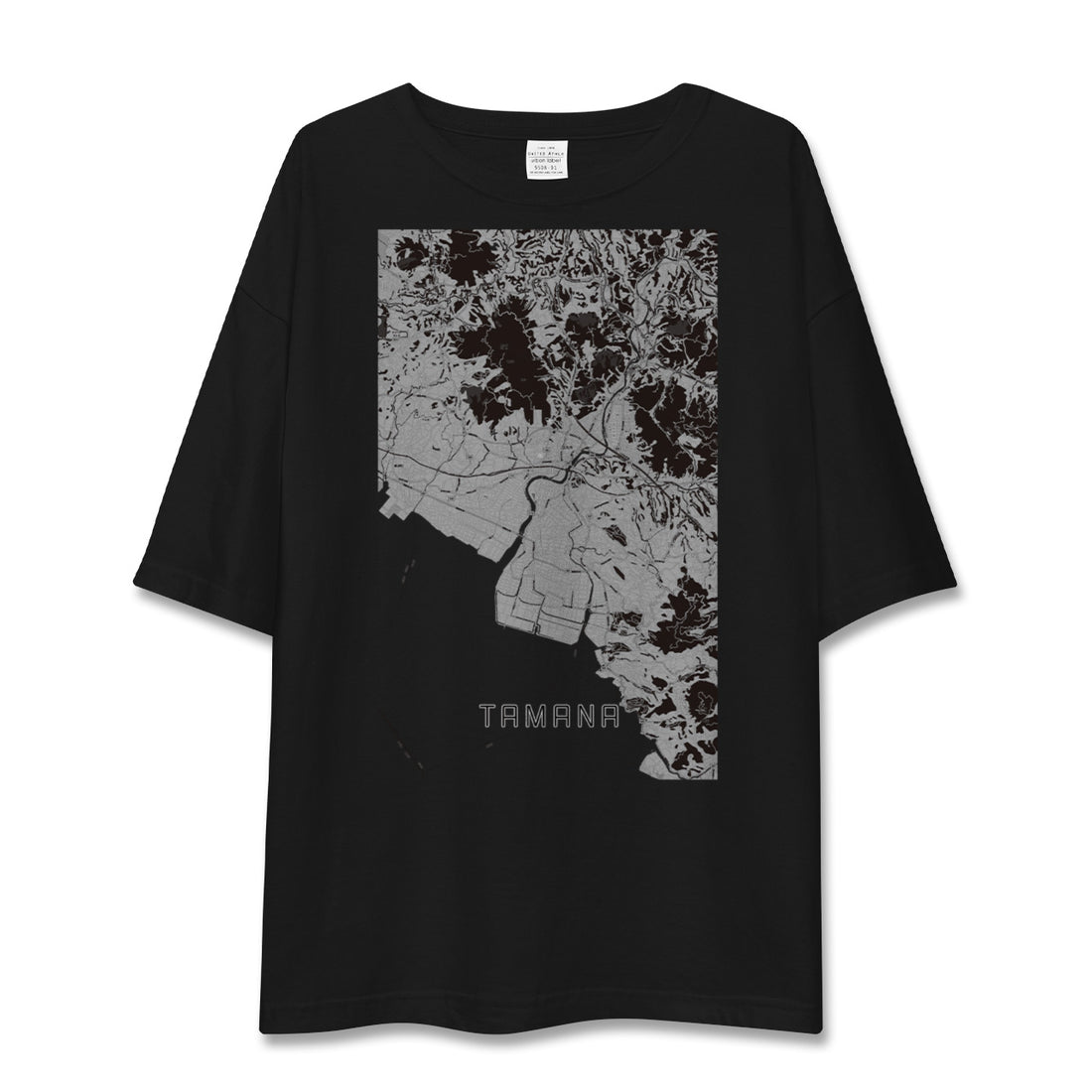 【玉名（熊本県）】地図柄ビッグシルエットTシャツ