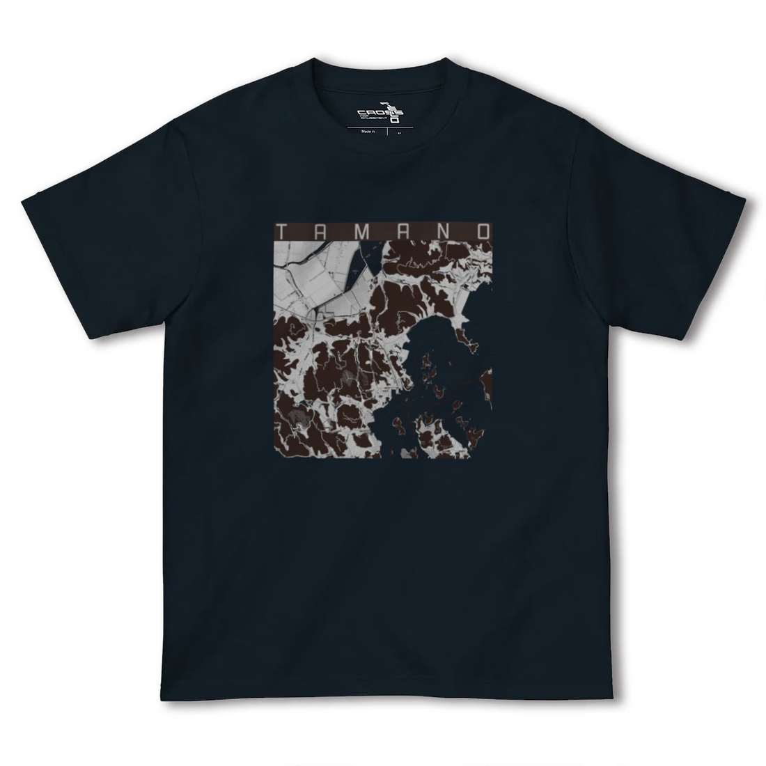 【玉野(岡山県)】地図柄ヘビーウェイトTシャツ