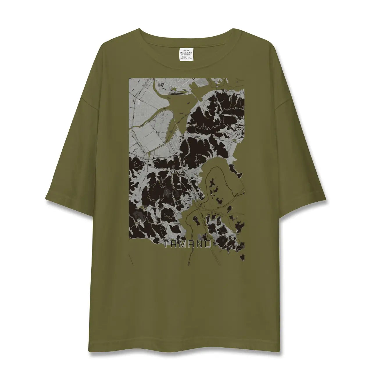 【玉野（岡山県）】地図柄ビッグシルエットTシャツ