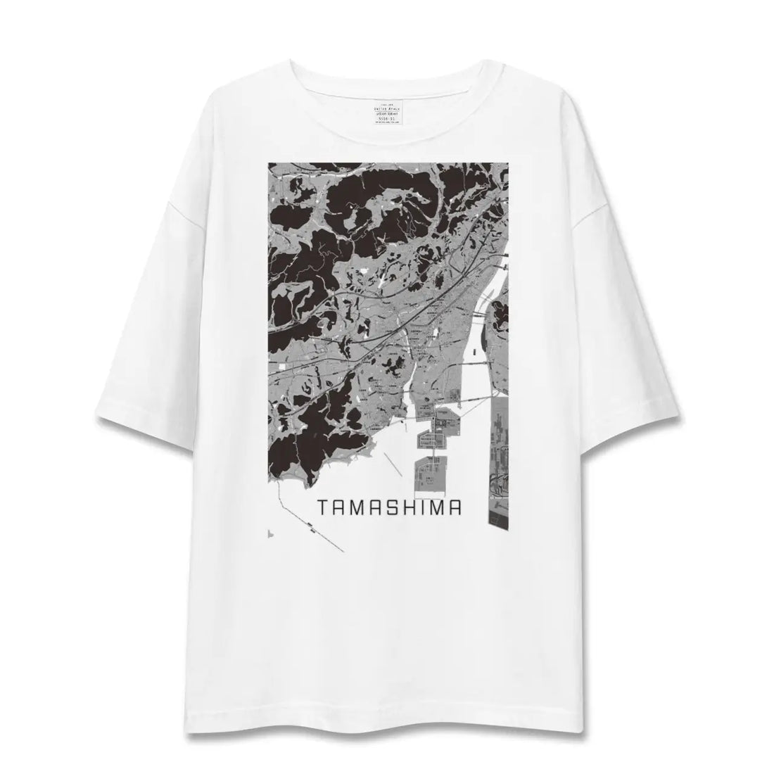 【玉島(岡山県)】地図柄ビッグシルエットTシャツ