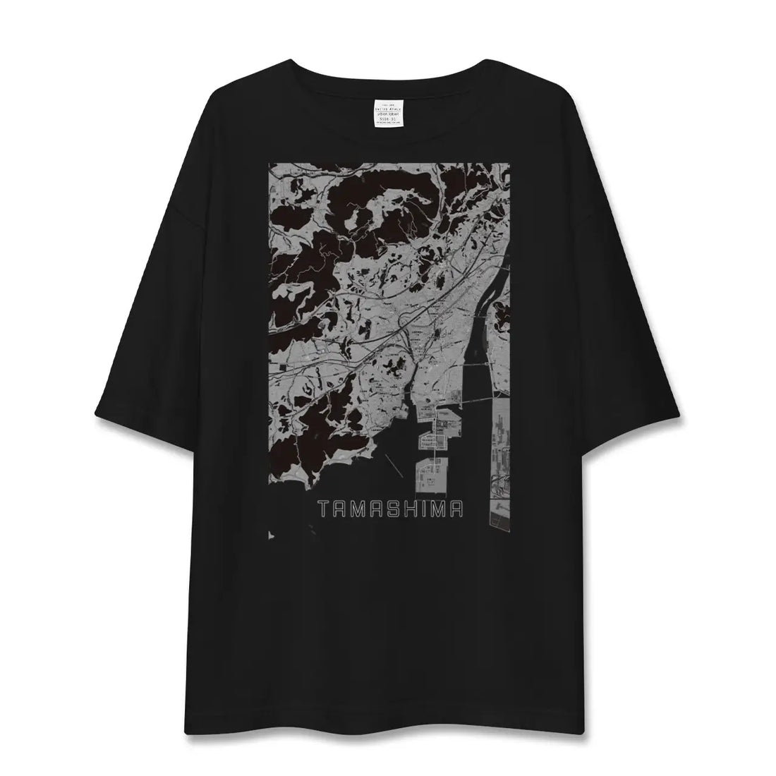 【玉島(岡山県)】地図柄ビッグシルエットTシャツ