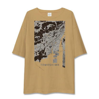 【玉島（岡山県）】地図柄ビッグシルエットTシャツ